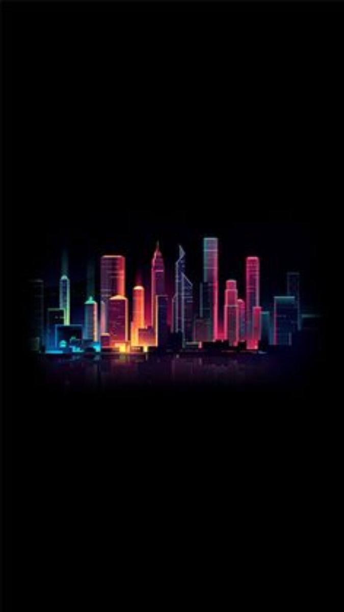 Hình nền thành phố ánh sáng neon rực rỡ, độ phân giải 1080x1920, chất lượng HD, mang phong cách hiện đại và độc đáo.
