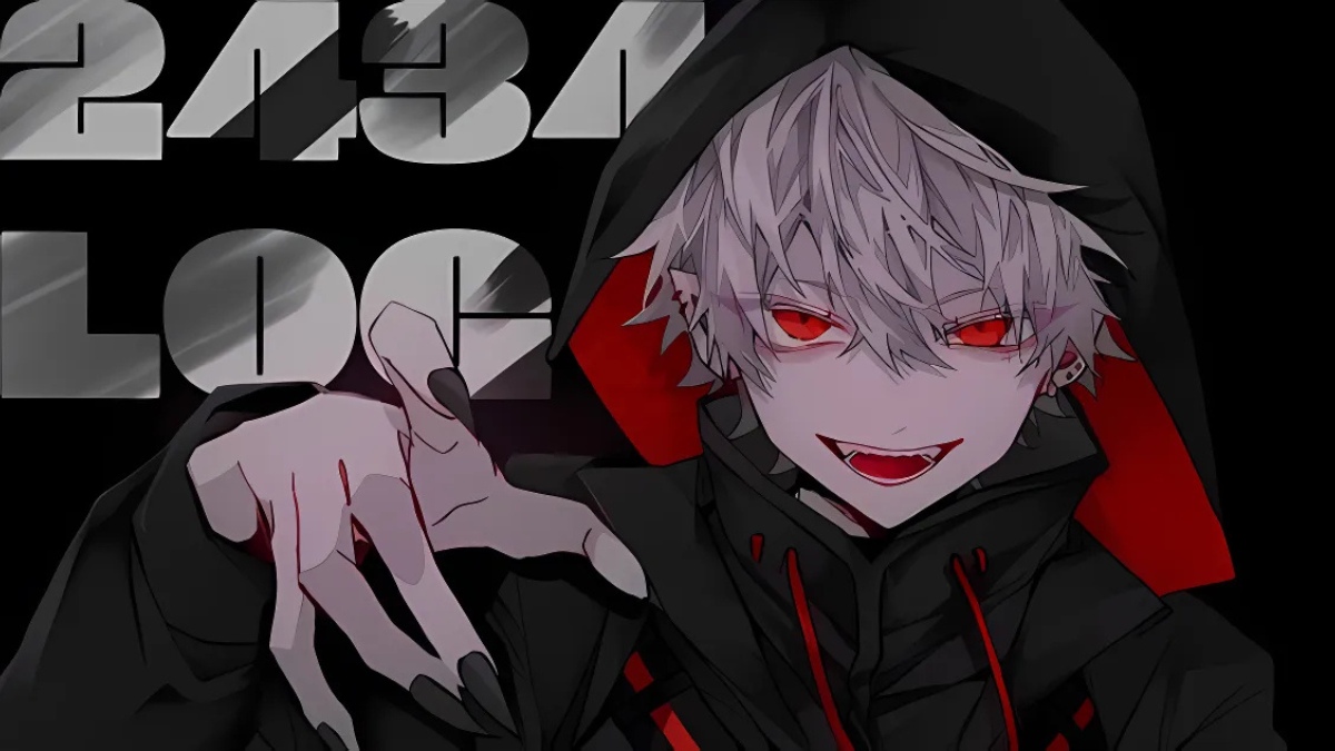 H&igrave;nh nền anime b&iacute; ẩn với nh&acirc;n vật t&oacute;c trắng, mắt đỏ, độ ph&acirc;n giải 1080x1920, chất lượng HD, phong c&aacute;ch tối giản.