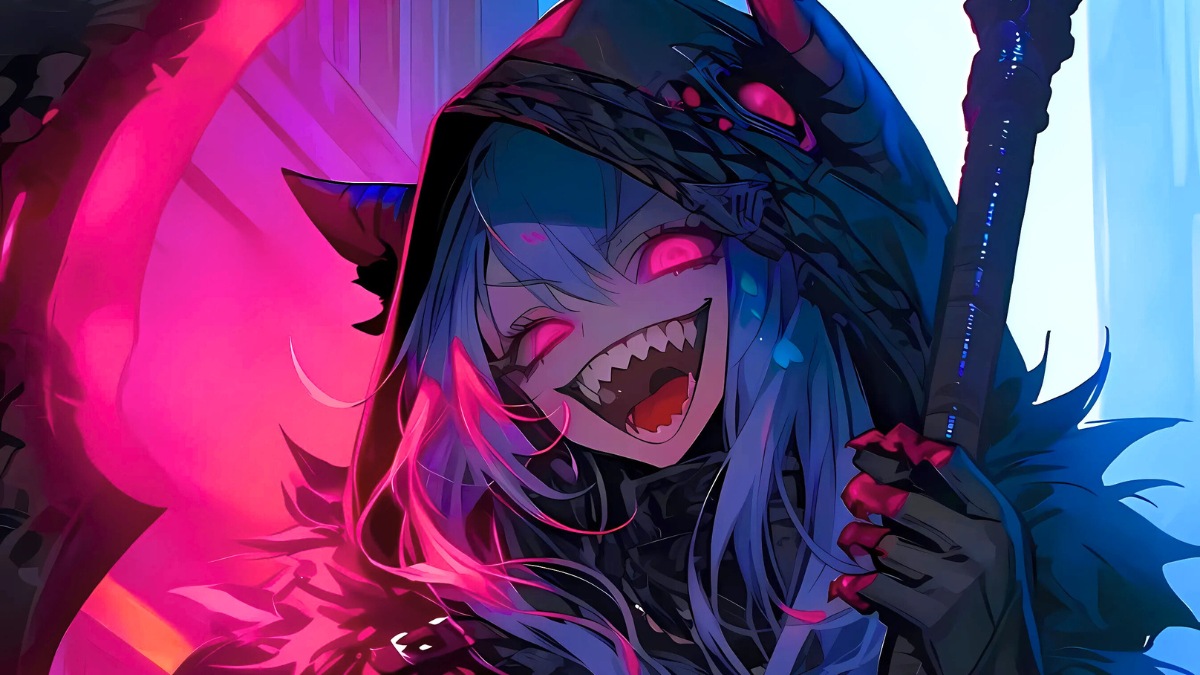 H&igrave;nh nền anime ma qu&aacute;i với nh&acirc;n vật b&iacute; ẩn, độ ph&acirc;n giải 1080x1920, chất lượng HD, phong c&aacute;ch nghệ thuật ấn tượng.