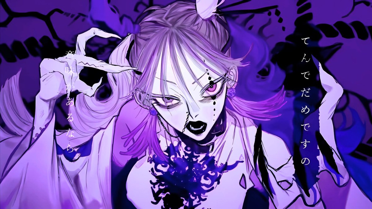 H&igrave;nh nền anime ấn tượng với t&ocirc;ng m&agrave;u t&iacute;m, chất lượng HD, độ ph&acirc;n giải 1080x1920, phong c&aacute;ch nghệ thuật độc đ&aacute;o.