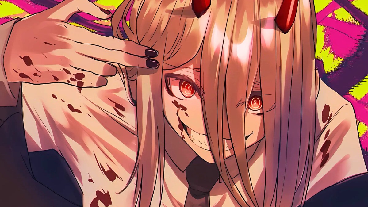 Anime nh&acirc;n vật với nụ cười b&iacute; ẩn v&agrave; mắt đỏ, nền m&agrave;u sắc sống động, độ ph&acirc;n giải 1080x1920, chất lượng HD.