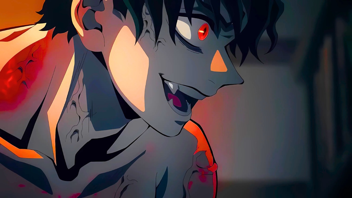 Nh&acirc;n vật anime với &aacute;nh mắt sắc sảo trong nền tối, chất lượng HD, 1080x1920, h&igrave;nh nền đầy sức h&uacute;t v&agrave; b&iacute; ẩn.