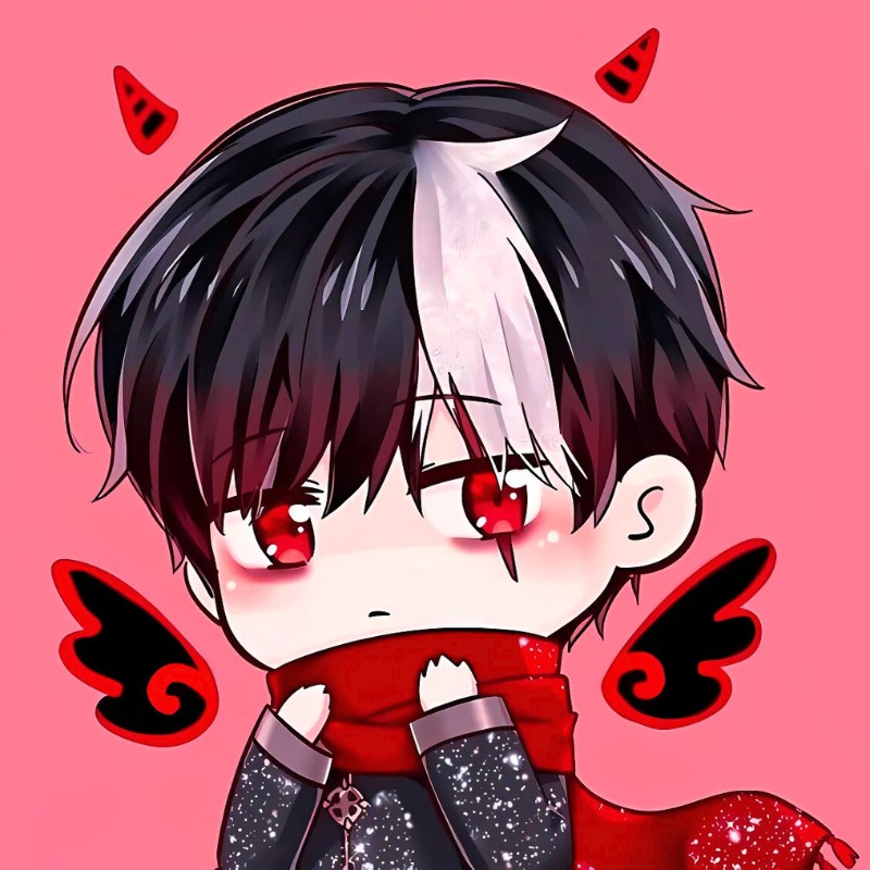 Anime chibi dễ thương nền hồng với đ&ocirc;i c&aacute;nh nhỏ, độ ph&acirc;n giải 1080x1920, chất lượng HD, d&agrave;nh cho h&igrave;nh nền điện thoại.