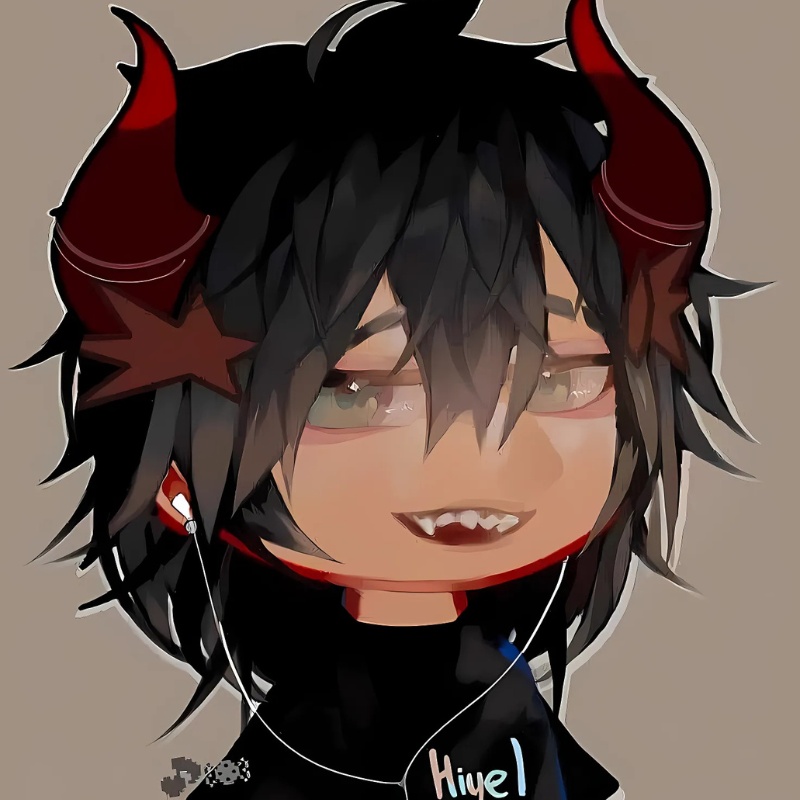 H&igrave;nh nền anime nh&acirc;n vật sừng đỏ sắc sảo, độ ph&acirc;n giải 1080x1920, chất lượng HD, phong c&aacute;ch nghệ thuật cuốn h&uacute;t.