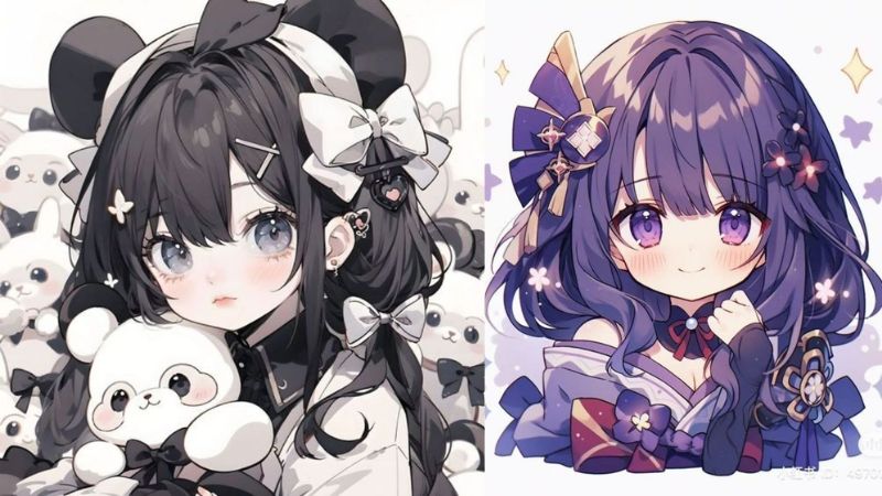 Hình nền anime dễ thương, chất lượng HD, độ phân giải 1080x1920, với nhân vật phong cách đáng yêu và sắc màu sinh động.