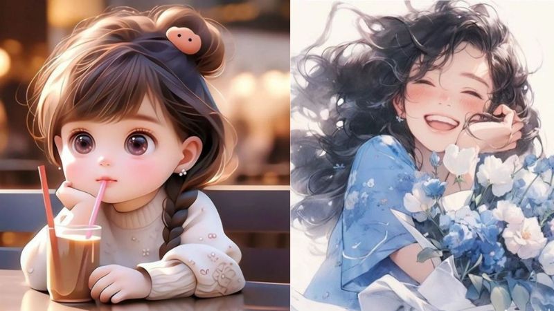 Hình nền anime đáng yêu, chất lượng HD, độ phân giải 1080x1920, phù hợp cho fan nghệ thuật số, sáng tạo và sống động.
