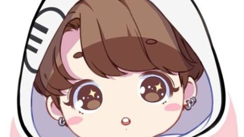 Hình nền anime dễ thương, nhân vật chibi đội mũ, chất lượng HD, độ phân giải 450x800, phong cách hoạt hình.