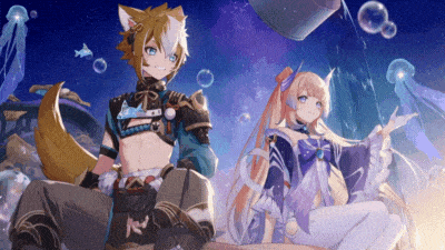 Hình nền anime nhân vật giả tưởng dưới biển, độ phân giải 1080x1920, chất lượng HD, phong cách nghệ thuật sinh động.