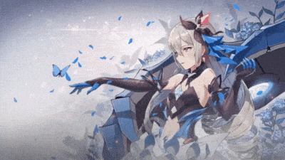 Hình nền anime 4K, nhân vật huyền bí với bươm bướm xanh, chất lượng HD, kích thước 1080x1920.