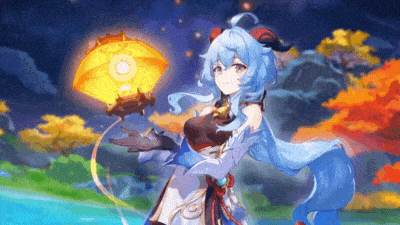 Anime fantasy character cầm đèn lồng, phong cảnh mùa thu rực rỡ, hình nền HD 1080x1920 sống động và cuốn hút.