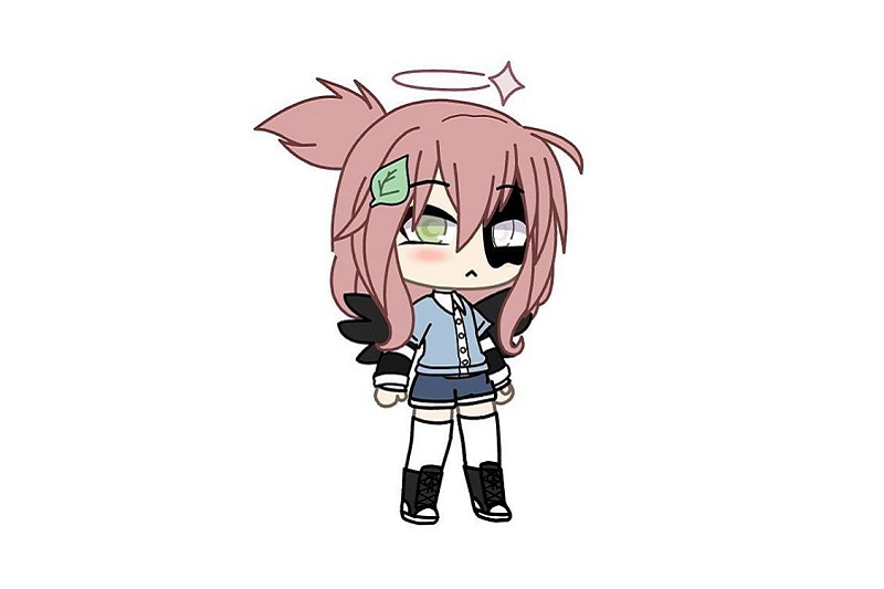 Nhân vật anime dễ thương phong cách chibi, tóc hồng, chất lượng HD, độ phân giải 1080x1920, hình nền cá tính.