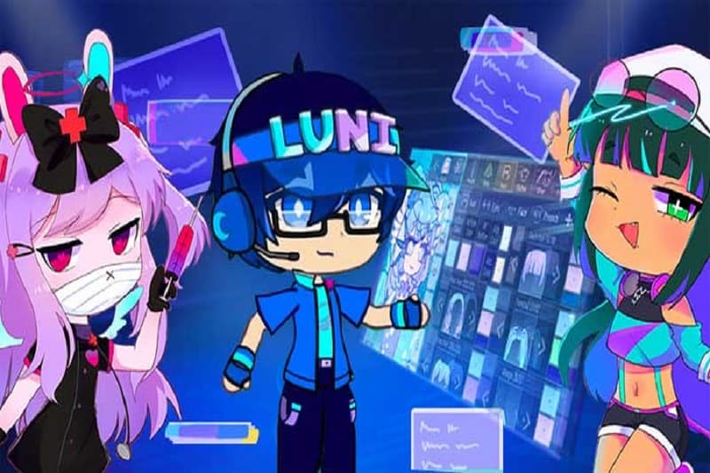 Hình nền anime phong cách game 4K, độ phân giải 1080x1920 với nhân vật dễ thương và màu sắc sống động.