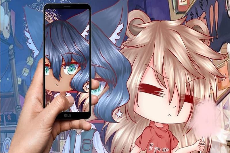 Hình nền anime dễ thương, độ phân giải 1080x1920, chất lượng HD, nhân vật hoạt hình nổi bật trong khung cảnh sống động.