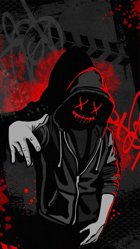 Hình nền nghệ thuật graffiti bí ẩn, độ phân giải 1080x1920, chất lượng HD, phong cách đường phố ấn tượng.