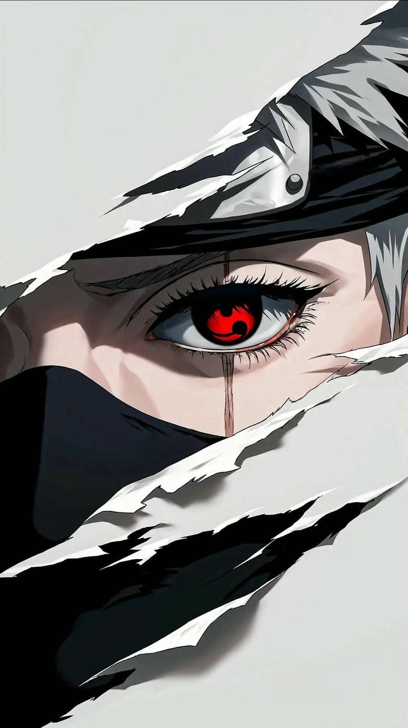 Hình nền anime với đôi mắt đỏ nổi bật, độ phân giải 1369x768, chất lượng HD, phong cách Nhật Bản cuốn hút.