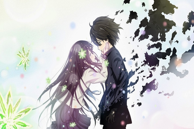 Hình nền anime lãng mạn, độ phân giải 1080x1920, chất lượng HD, đôi nam nữ chia tay đầy cảm xúc, nghệ thuật số.