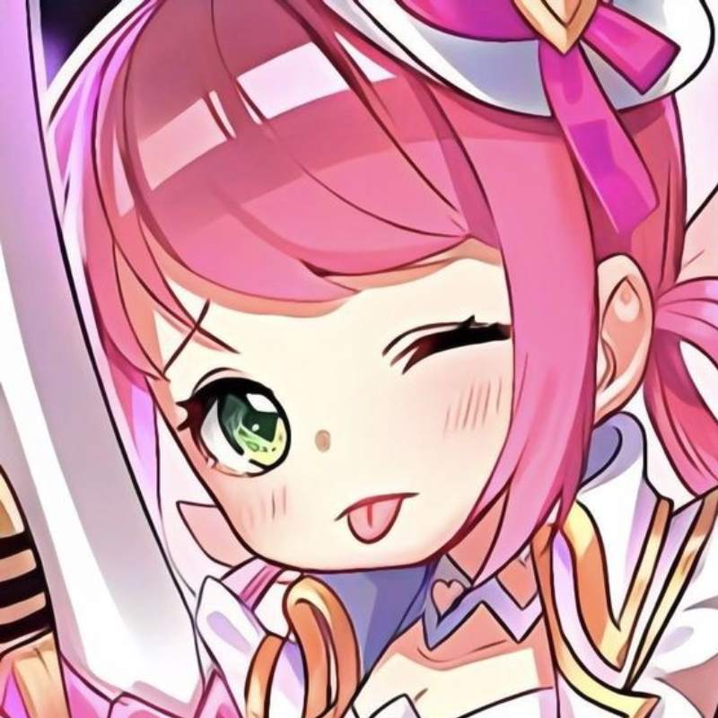 Anime chibi dễ thương, tóc hồng, biểu cảm tinh nghịch, nền 1080x1920 HD, hình nền hoàn hảo cho fan anime.