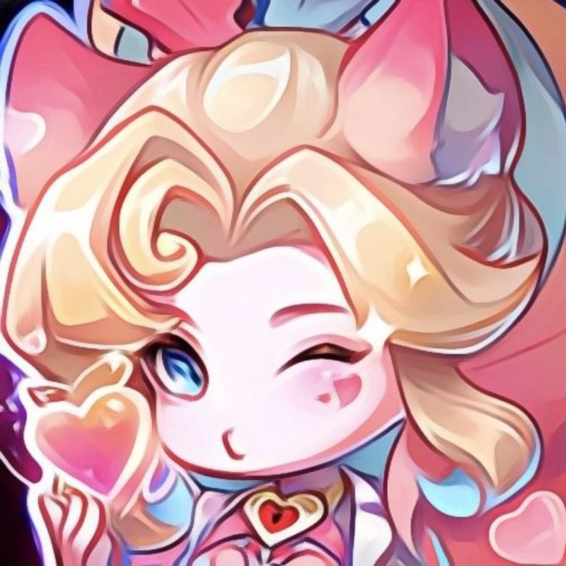 Hình nền anime dễ thương, nhân vật chibi mắt xanh, tóc vàng, chất lượng HD, 1080x1920, phong cách hoạt hình.