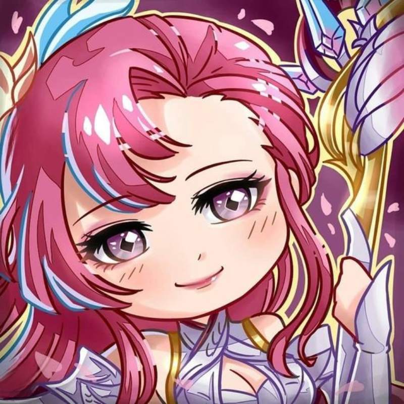 Anime chibi đáng yêu với tóc hồng và trang phục chiến binh, độ phân giải 1080x1920, chất lượng HD.
