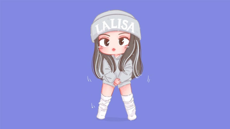 Chibi dễ thương nền tím, độ phân giải 1080x1920, chất lượng HD, phong cách anime, hình nền điện thoại sinh động.