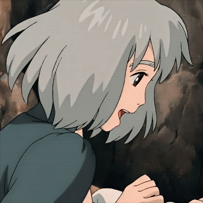 Hình nền anime chất lượng HD, nhân vật tóc xám, cảm xúc vui vẻ, độ phân giải 1080x1920, phù hợp cho fan anime.