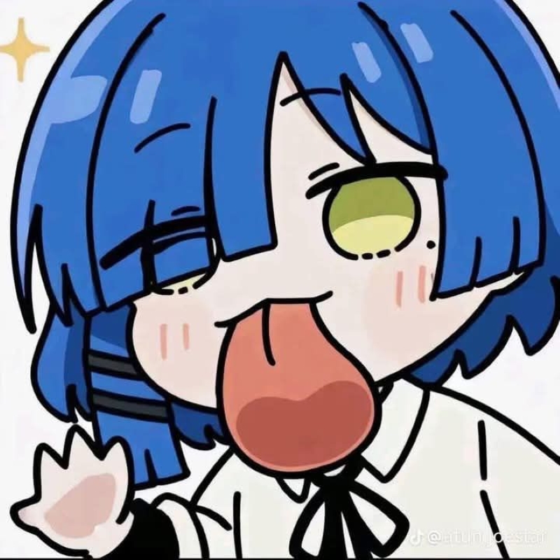 Hình nền anime dễ thương với nhân vật tóc xanh, biểu cảm ngộ nghĩnh. Độ phân giải 1080x1920, chất lượng HD.