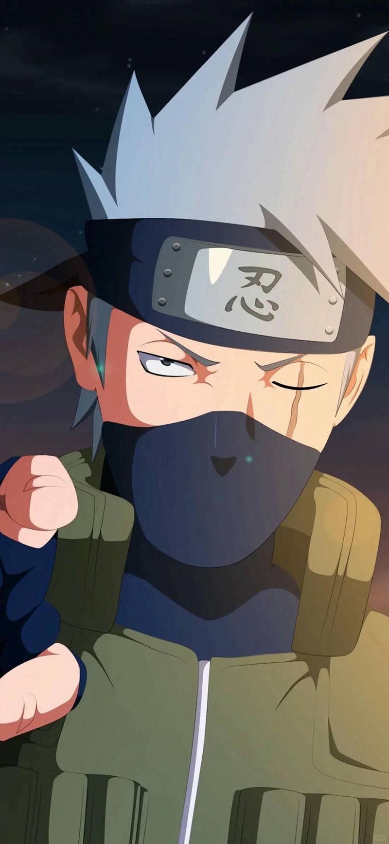Hình nền anime ninja bí ẩn, độ phân giải 1080x1920, chất lượng HD, phong cách độc đáo và cuốn hút.