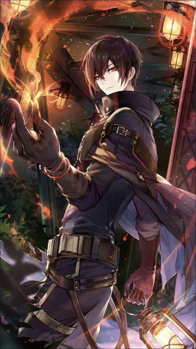 Anime nhân vật huyền bí tạo lửa, hình nền 1080x1920, chất lượng HD, phong cách nghệ thuật ấn tượng.