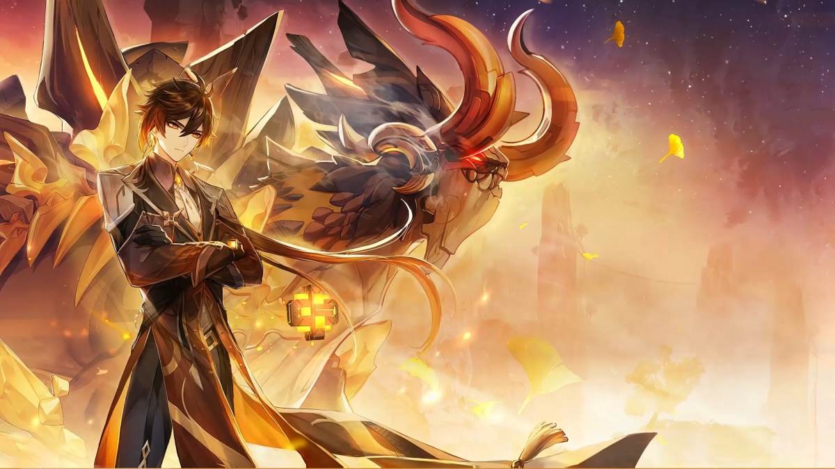 Hình nền anime chất lượng HD với nhân vật huyền bí và rồng, tông màu ấm, độ phân giải 675x1200, nghệ thuật sống động.