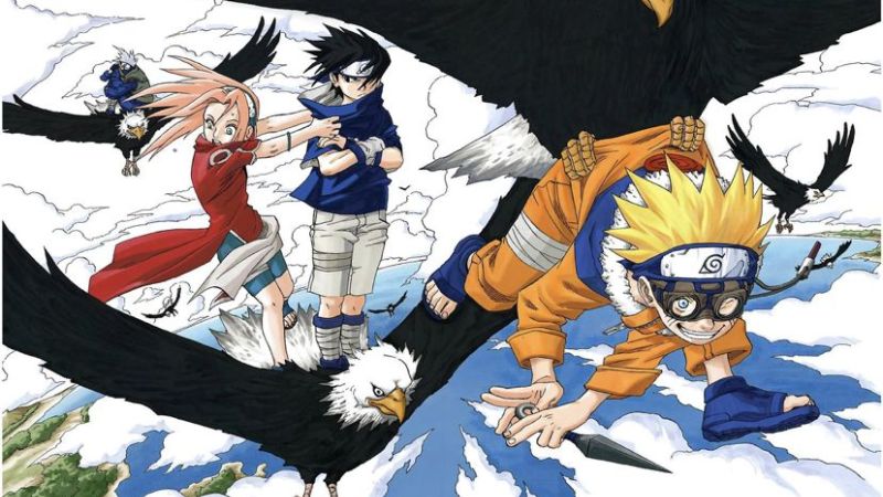 Nhân vật anime cưỡi chim đại bàng bay trên bầu trời; hình nền 1080x1920 HD, phong cách phiêu lưu.