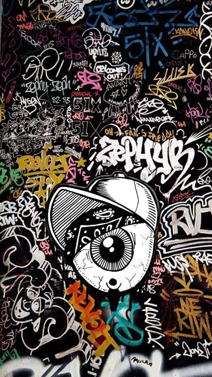 Hình nền graffiti nghệ thuật đường phố sống động, độ phân giải 1080x1920 HD, phong cách đô thị độc đáo.