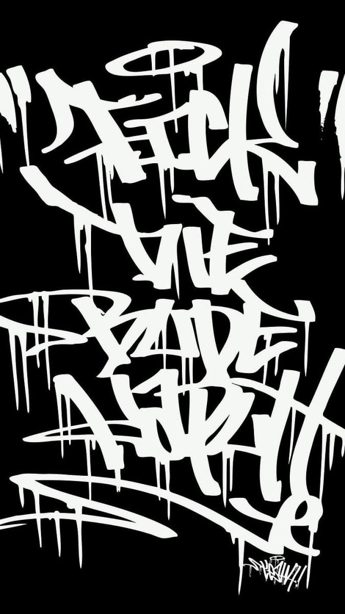 Graffiti nghệ thuật nền đen trắng, độ phân giải 1080x1920, chất lượng HD, phong cách đường phố sáng tạo.