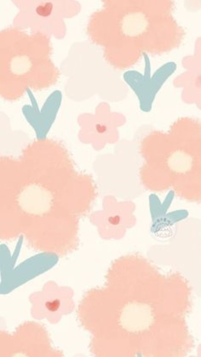 Hình nền hoa pastel dễ thương, độ phân giải 1080x1920, chất lượng HD, tạo cảm giác nhẹ nhàng và tươi mới.