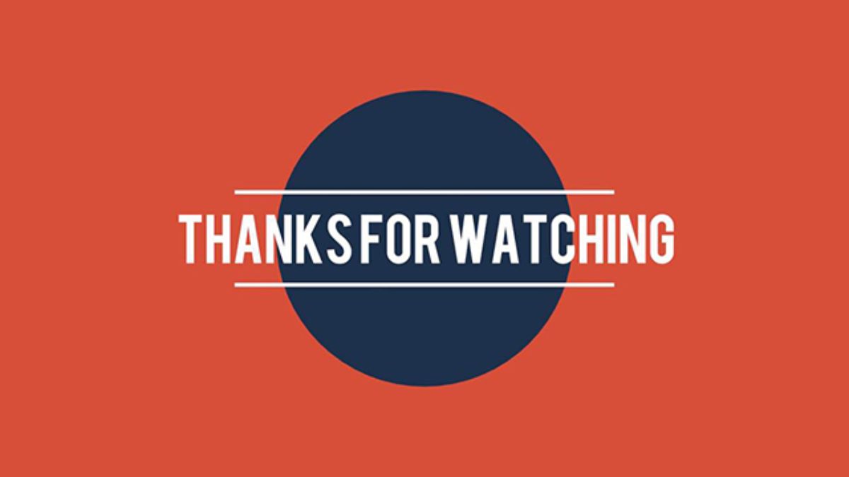 Hình nền cảm ơn với thông điệp "Thanks for Watching", nền cam, độ phân giải 1080x1920, chất lượng HD.