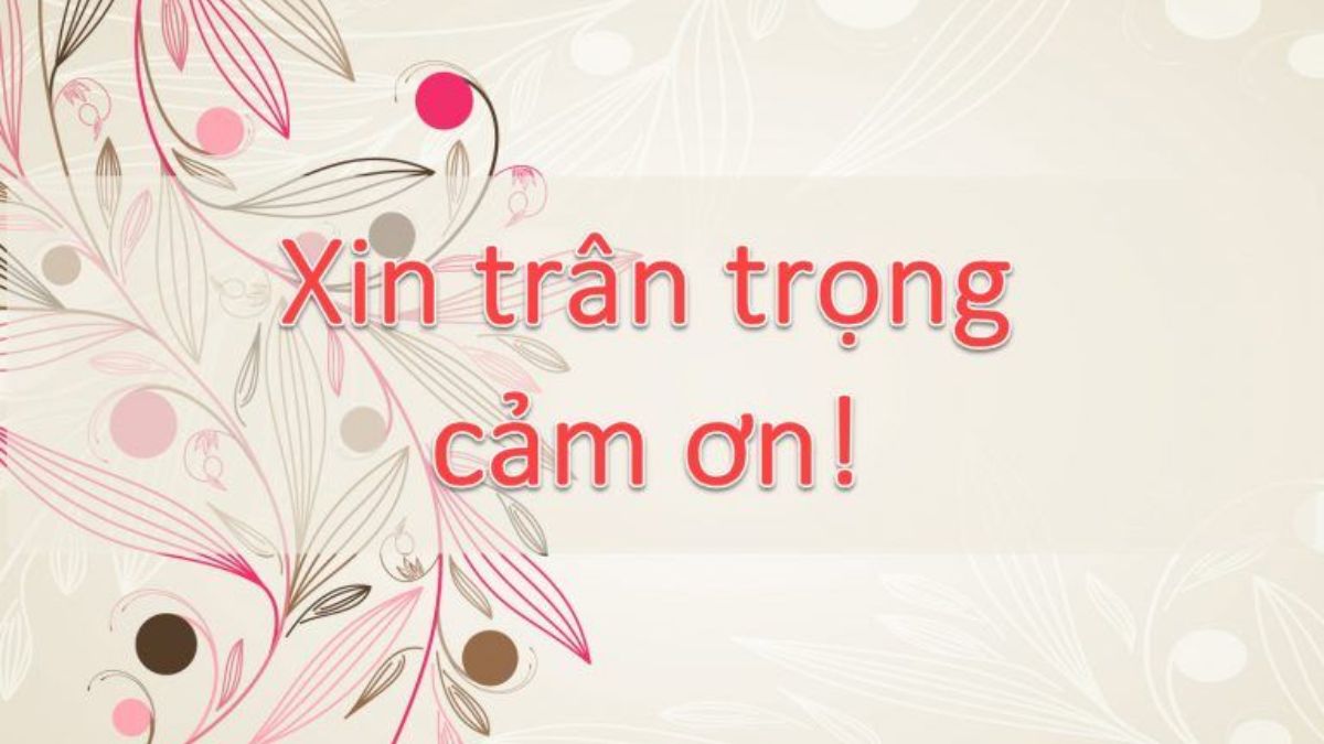 Hình nền "Xin trân trọng cảm ơn" với hoa văn tinh tế, độ phân giải 675x1200, chất lượng HD.