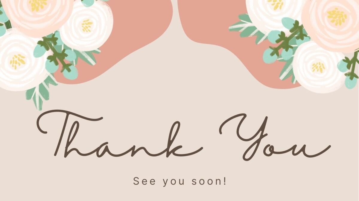 Ảnh nền cảm ơn với hoa pastel, chữ "Thank You", độ phân giải 1080x1920, chất lượng HD, thiết kế tinh tế.