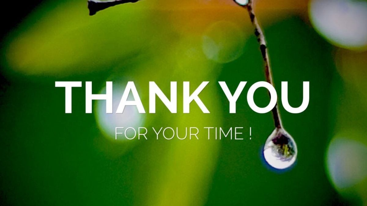 Nền xanh cây cối với giọt nước và chữ "Thank You", độ phân giải 1080x1920 HD, ảnh nền thiên nhiên thư giãn.