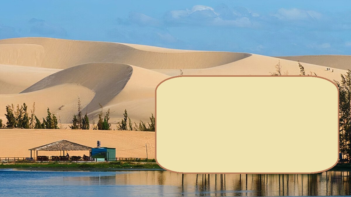 hinh-nen-powerpoint-dia-ly-16 Hình nền đồi cát vàng bên hồ nước dưới bầu trời xanh, độ phân giải 1080x1920, chất lượng HD, phong cảnh thiên nhiên.