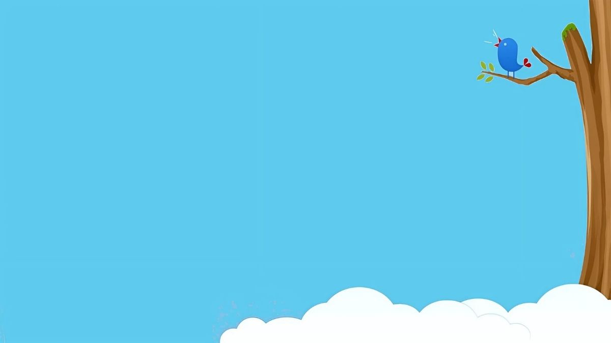 hinh-nen-powerpoint-mau-xanh-duong-nhat-14 Hình nền chim xanh trên cành cây, trời xanh, mây trắng, độ phân giải 1080x1920, chất lượng HD, phong cách tối giản.