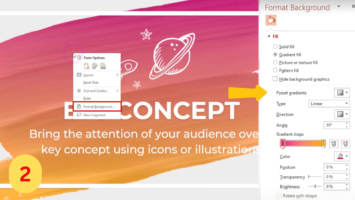 hinh-nen-powerpoint-mau-xanh-la-cay-nhat-24 Hình nền gradient màu sắc sống động với biểu tượng hành tinh, độ phân giải 1080x1920, chất lượng HD.