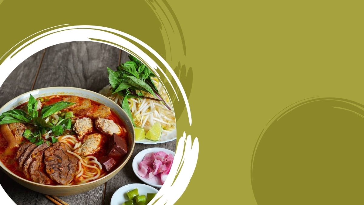 Hình nền món bún bò Huế, chất lượng HD, độ phân giải 675x1200, món ăn Việt Nam, ẩm thực truyền thống.