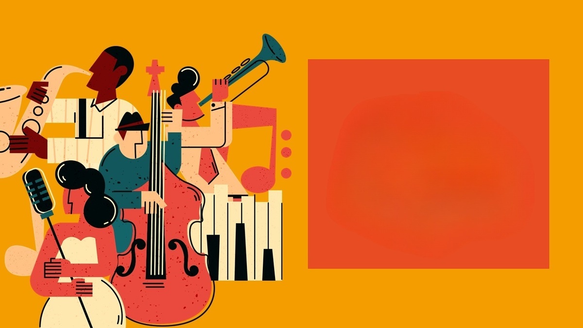 Hình nền nhạc jazz trừu tượng, độ phân giải 675x1200, chất lượng HD, từ khóa: nhạc cụ, màu sắc nổi bật.