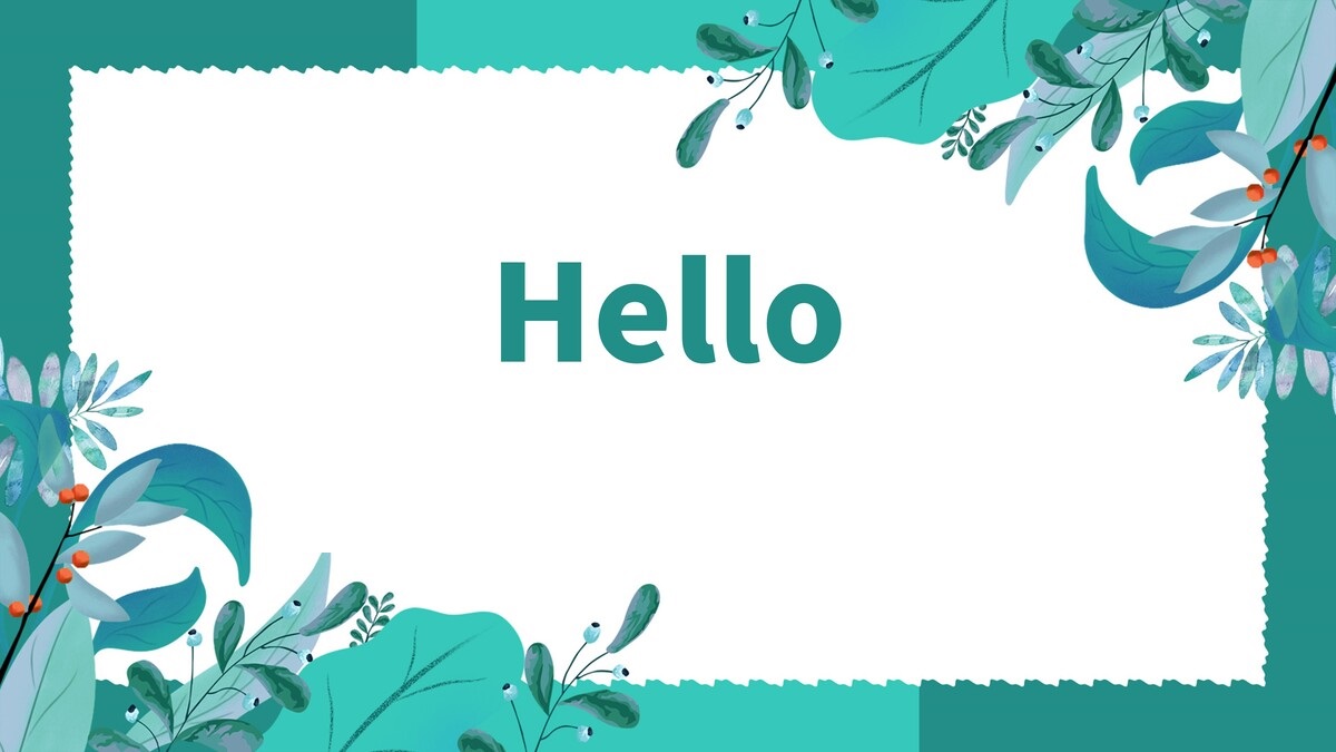 hinh-nen-slide-mo-dau-powerpoint-102 Hình nền hoa lá xanh tươi với chữ "Hello", độ phân giải 1080x1920, chất lượng HD, thiết kế tươi mới.