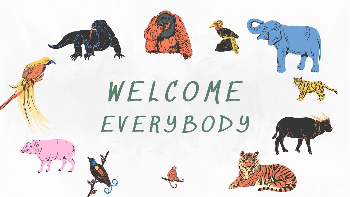 hinh-nen-slide-mo-dau-powerpoint-47 Hình nền động vật đa dạng, lời chào "Welcome Everybody", độ phân giải 1080x1920, chất lượng HD, thiết kế hấp dẫn.