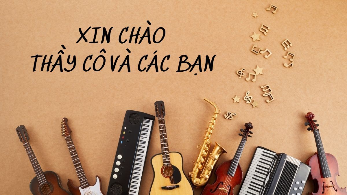 hinh-nen-slide-mo-dau-powerpoint-7 Nhạc cụ trên nền giấy, thông điệp chào đón, ảnh HD 1080x1920, phong cách âm nhạc sáng tạo.