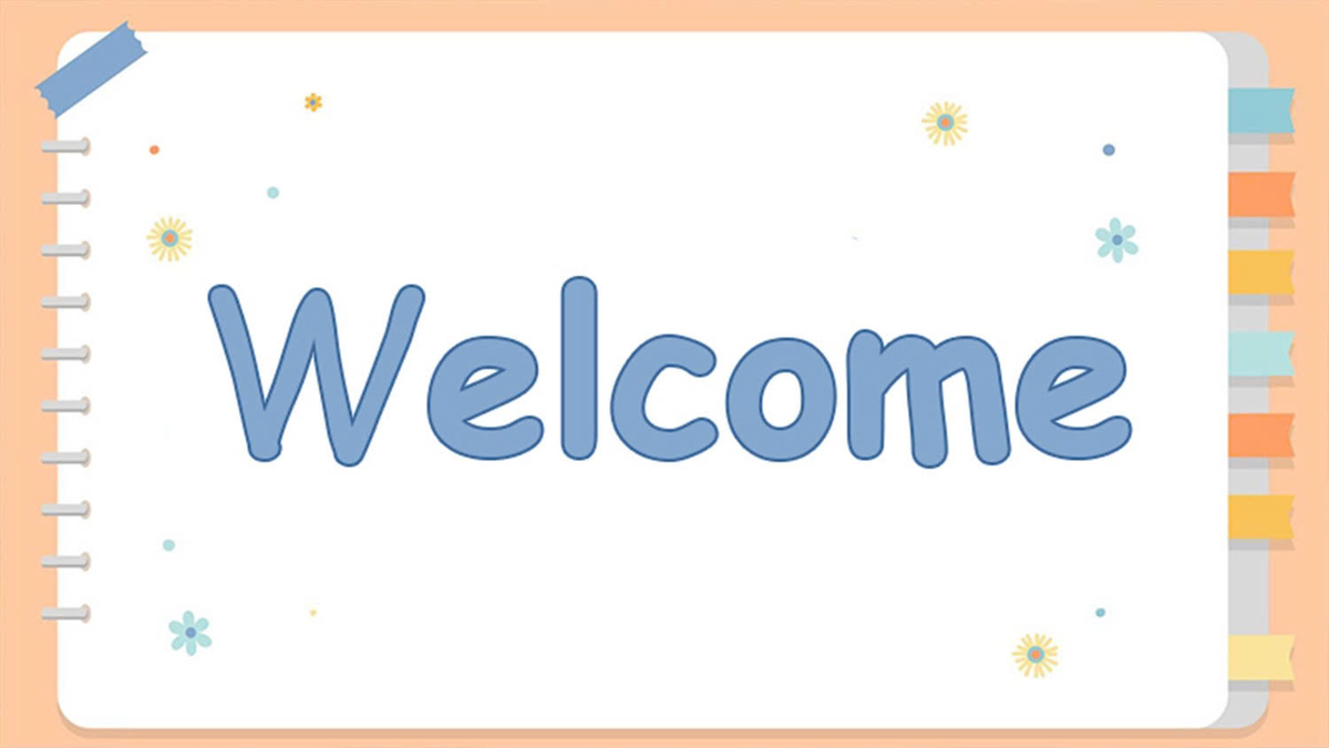 hinh-nen-slide-mo-dau-powerpoint-75 Hình nền chữ "Welcome" với họa tiết dễ thương, độ phân giải 1080x1920, chất lượng HD, lý tưởng cho trang chào mừng.
