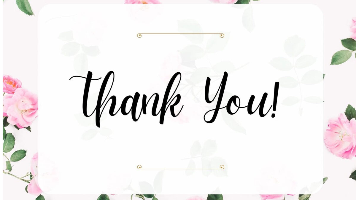 Hình nền hoa hồng cảm ơn, chữ "Thank You" trên nền trắng, độ phân giải 1080x1920, chất lượng HD.