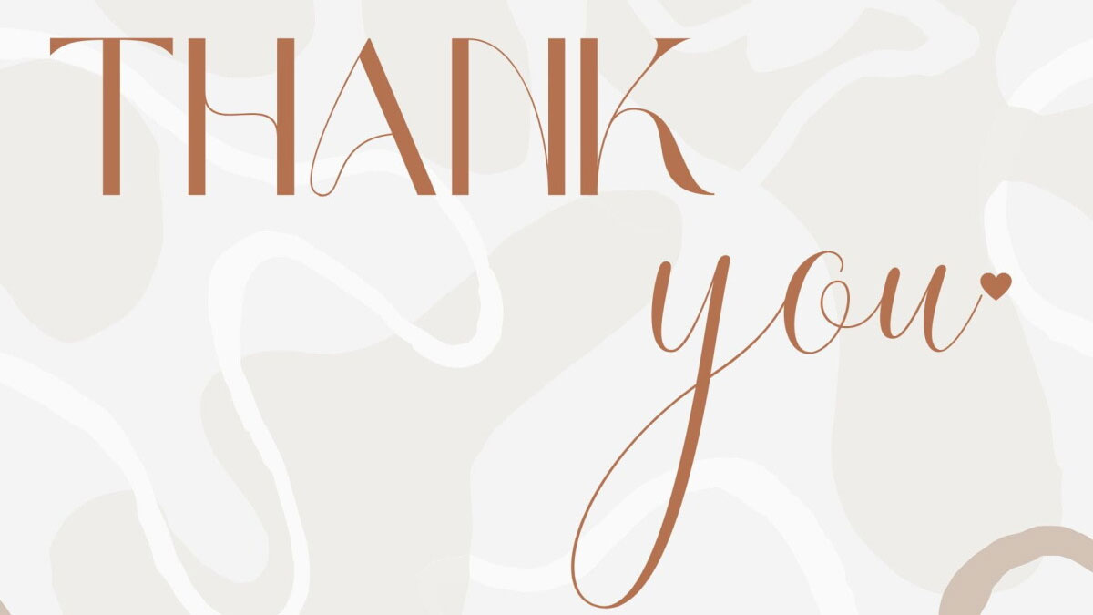 Hình nền chữ "Thank You" phong cách tối giản, nền họa tiết trừu tượng, chất lượng HD, kích thước 1080x1920.