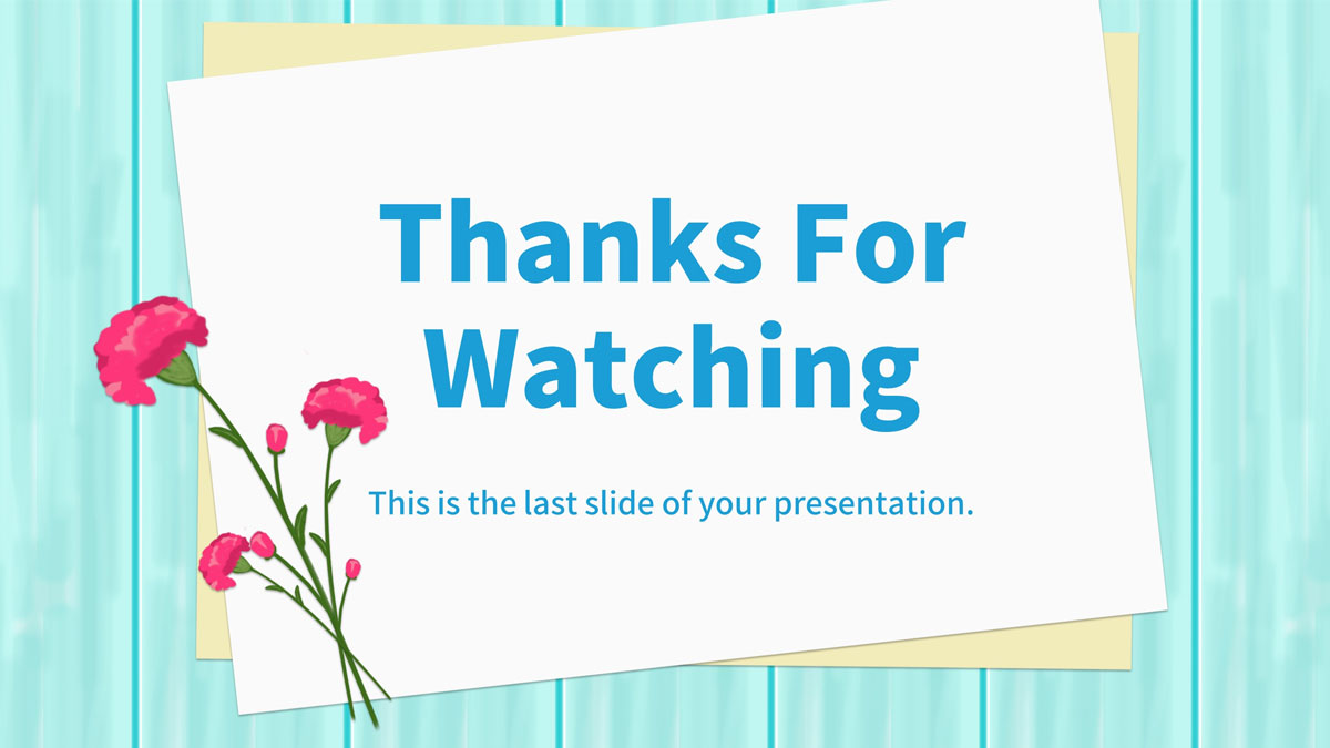 Hình nền cảm ơn, hoa cẩm chướng, 1080x1920, chất lượng HD, lý tưởng cho slide kết thúc thuyết trình.