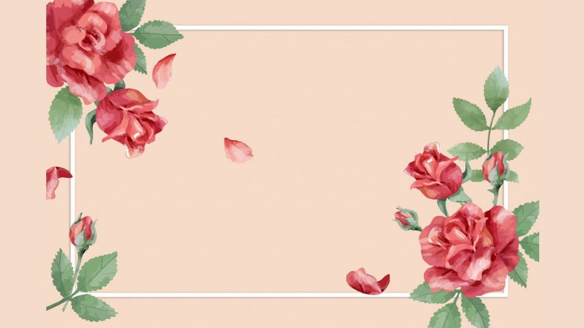 Hình nền hoa hồng vẽ tay trên nền be, độ phân giải 675x1200, chất lượng HD, thiết kế tinh tế và lãng mạn.